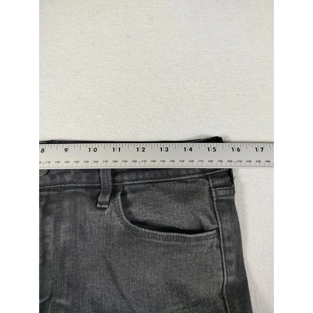 Old Navy Wow High Rise Straight Jeans Womens 10 Black Charcoal Stretch Denim